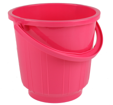 St Bucket With Plastic Handle (18 Ltr) (CSD) (Pink)