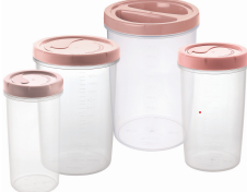 TWISTER CONTAINERS SET (701R/703R/705R/707R) (4800 ML) (BLUSH) (4 PC SET)