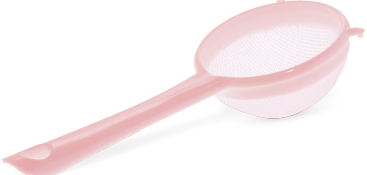 BEAUTE STRAINER DECORATIVE (15 CM ) (BLUSH) (36 PC)
