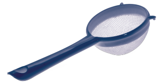 BEAUTE STRAINER DECORATIVE (17 CM ) (INDIGO) (36 PC)