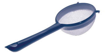 BEAUTE STRAINER DECORATIVE (9 CM ) (INDIGO) (72 PC)