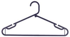 DURABLE HANGER   (ASSORTED) (6 PC SET)