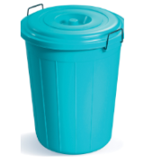 PLASTIC DRUM WITH LID (100 LTR) (ASSORTED)