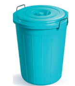 PLASTIC DRUM WITH LID (80 LTR) (ASSORTED)