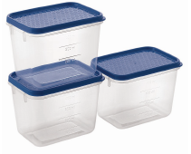 POLKA CONTAINER (23 X 3) (1200 ML) (ASSORTED) (3 PC SET)