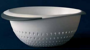 ELITE COLANDER (24 CM) (GREY & WHITE)
