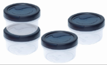 TWISTER CONTAINER 708R X 4 (125 ML X 4) (500 ML) (ASSORTED) (4 PC SET)