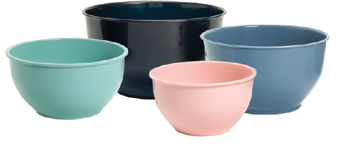 CLASSIC MIXING BOWL SET (16.5X1, 19.5X1, 22X1, 24X1) (11500 ML) (ASSORTED) (4 PC SET)