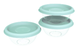 PRISM ROUND CONTAINER SET (500R X 3) (1500 ML) (AQUIFER, BLUSH) (3 PC SET)