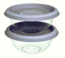 PRISM ROUND CONTAINER SET (3000R X 2) (6000 ML) (MOONLIGHT, INDIGO) (2 PC SET)