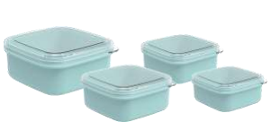 BESTOW BOXES (560 ML 300 ML 230 ML 100 ML) (1200 ML) (ASSORTED) (4 PC SET)