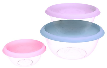 PRISM ROUND CONTAINER SET (1700 ML) (PINK/LILAC/BLUE) (3 PC SET)