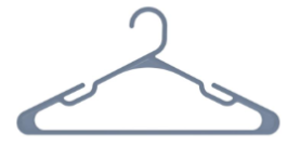 HANGER 032 (390 X 190 X 50 MM) (ASSORTED) (12 PC SET)