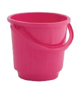 St. Bucket With Plastic Handle (6 Ltr) (Assorted)