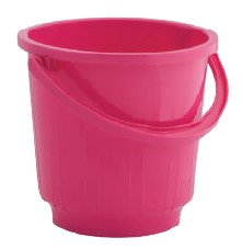 St. Bucket With Plastic Handle (13 Ltr) (Assorted)