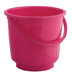 St. Bucket With Plastic Handle (16 Ltr) (Assorted)