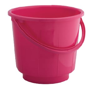 St. Bucket With Plastic Handle (25 Ltr) (Assorted)