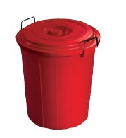 Plastic Drum With Lid (30 Ltr) (Assorted)