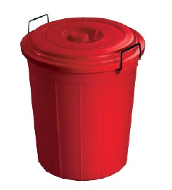 Plastic Drum With Lid (80 Ltr) (Assorted)