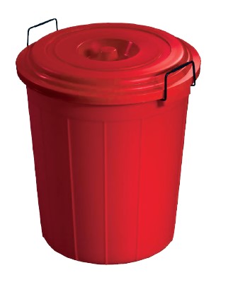 Plastic Drum With Lid (100 Ltr) (Assorted)