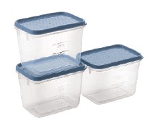 Polka Container (23 X 3) (1200 Ml) (Assorted) (3 Pc Set)