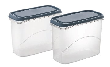 Frostee Container1250 Ml  (2500 Ml) (Assorted) (2 Pc Set)
