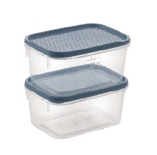 Polka Container (411 X 2) (1000 Ml) (Assorted) (2 Pc Set)