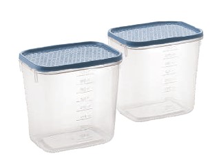 Polka Container (412 X 2) (2000 Ml) (Assorted) (2 Pc Set)