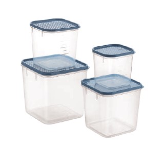 Polka Container Set 401 - 404  (6800 Ml) (Assorted) (4 Pc Set)