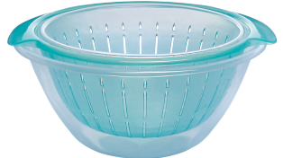 BOWL & COLANDER SET (20, 23, 25) (3PC SET) (ASSORTED)